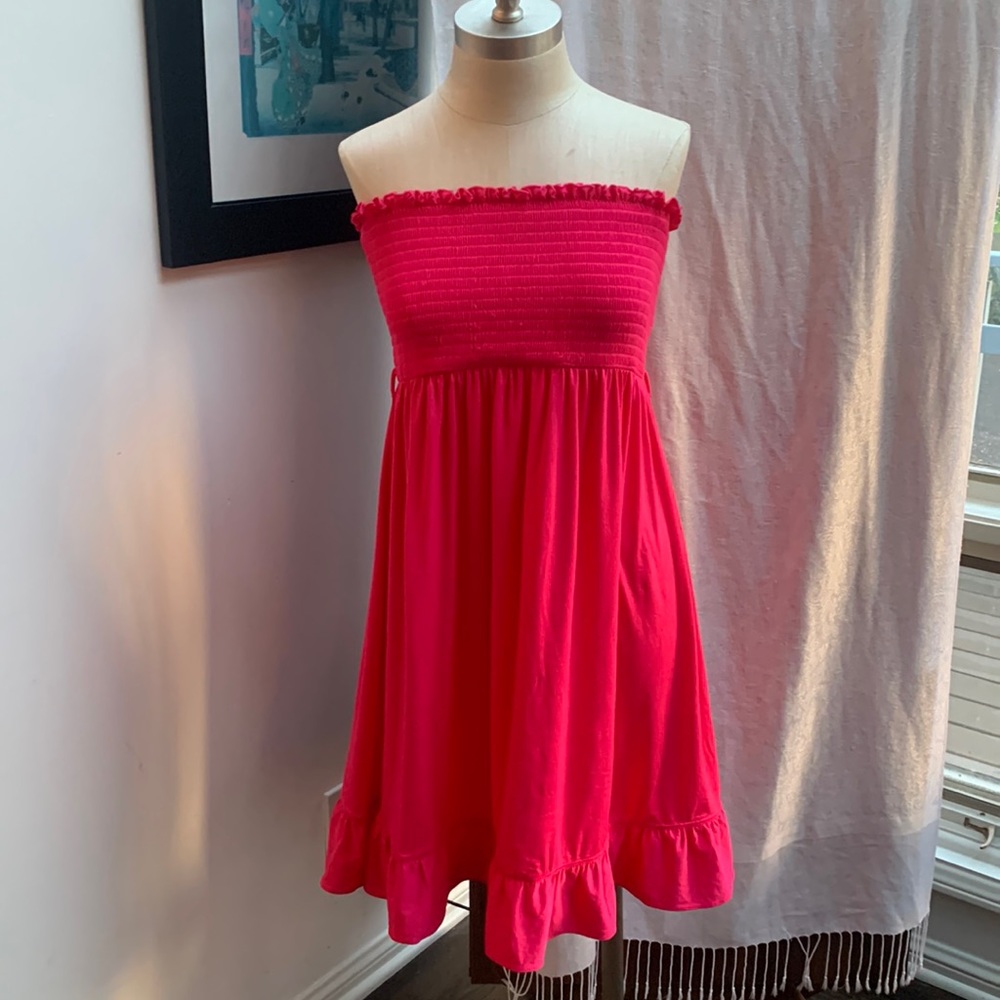 Juicy Couture Pink Strapless Dress, Size L